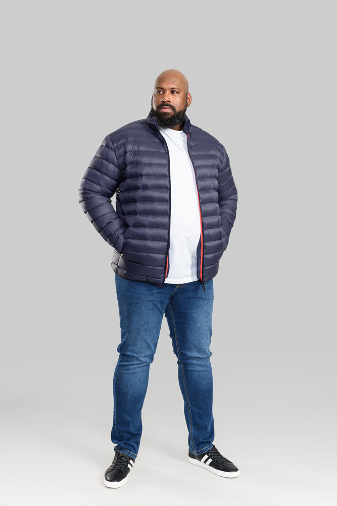 Navy blue mens store puffer jacket