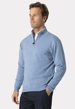 Load image into Gallery viewer, Brook Taverner light blue 1/4 zip sweater
