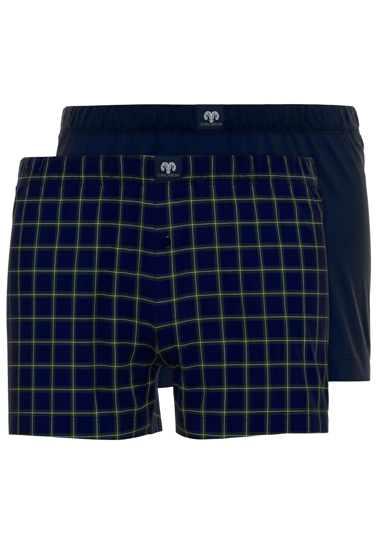 Ceceba navy cotton boxer shorts