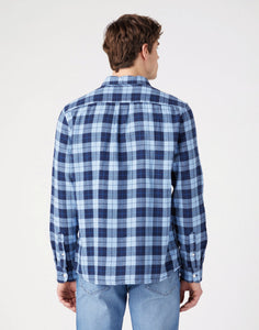 Wrangler blue check shirt