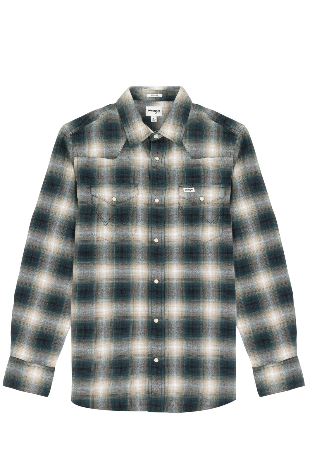 Wrangler green check shirt