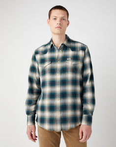 Wrangler green check shirt