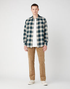 Wrangler green check shirt