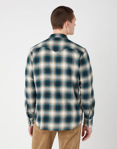 Wrangler green check shirt