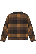 Load image into Gallery viewer, Wrangler beige check trucker jacket
