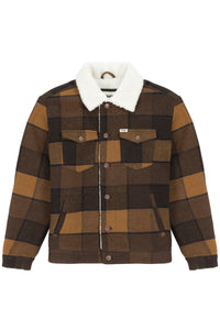 Wrangler beige check trucker jacket