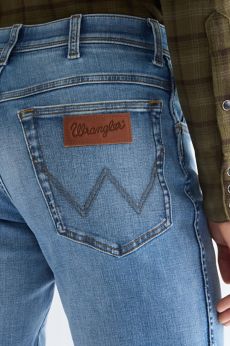 light blue Wrangler jeans
