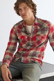 Wrangler red check shirt