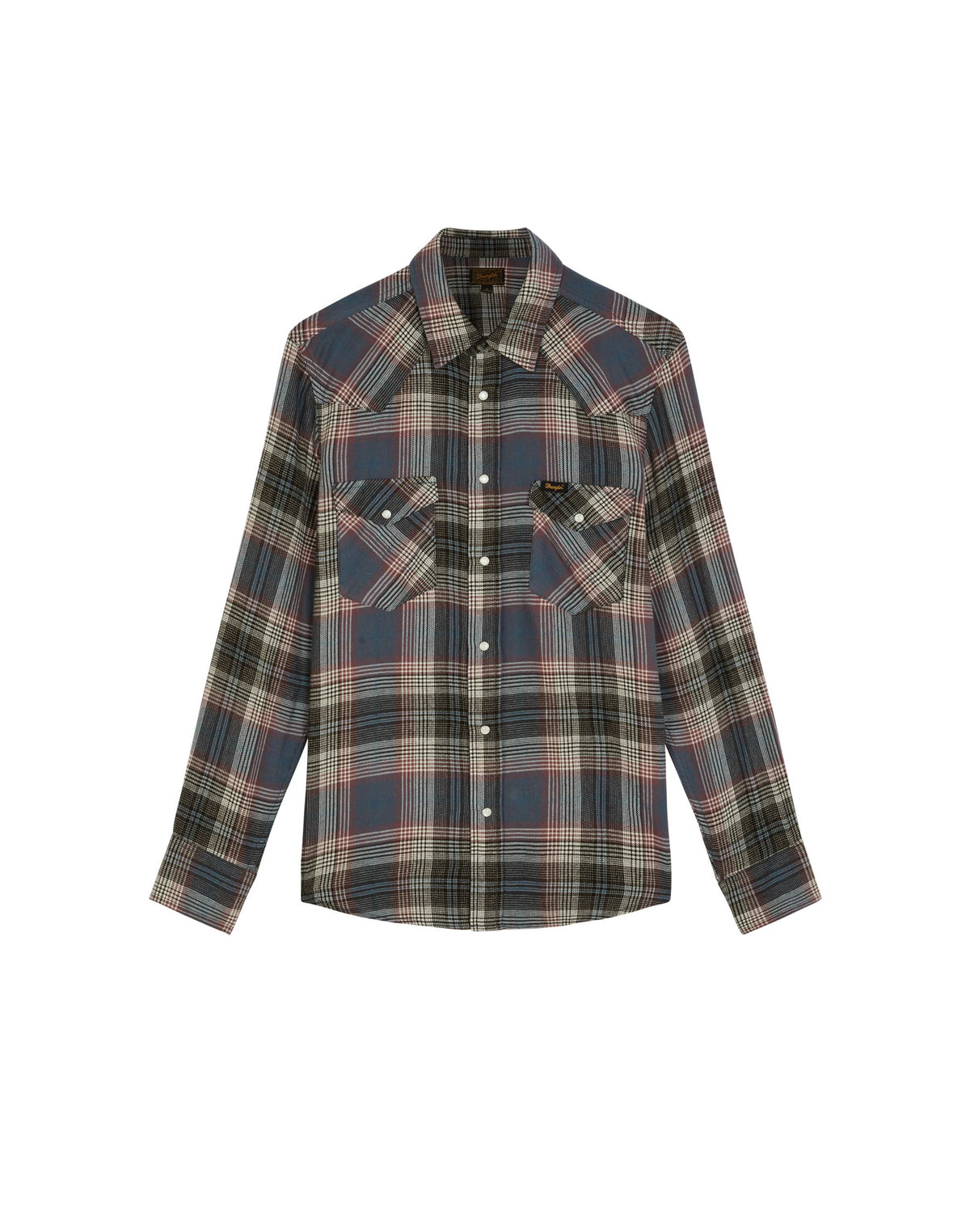 Wrangler purple check shirt
