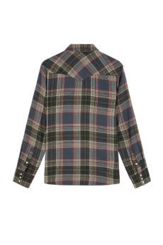 Wrangler purple check shirt