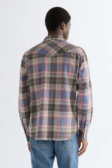 Wrangler purple check shirt