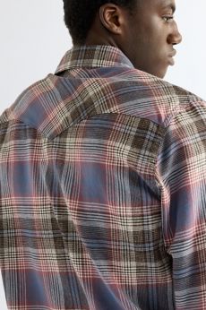 Wrangler purple check shirt