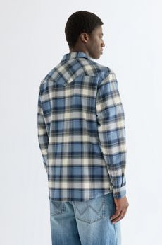 Wrangler blue check shirt