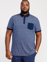 Load image into Gallery viewer, D555 navy blue pique polo
