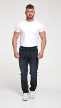Load image into Gallery viewer, d555 navy stretch jeans
