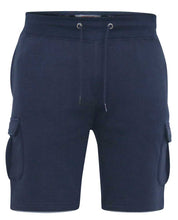 Load image into Gallery viewer, d555 navy fleece cargo shorts
