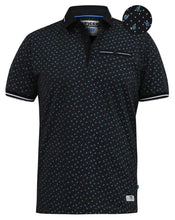 Load image into Gallery viewer, d555 black pique polo
