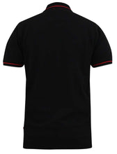 Load image into Gallery viewer, d555 black pique polo
