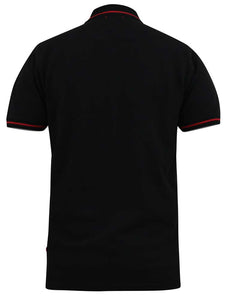 d555 black pique polo