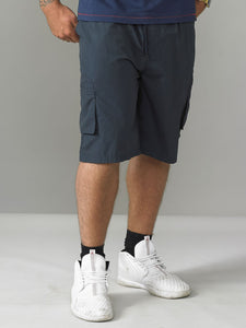 D555 navy cargo shorts