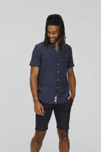 D555 dark blue short sleeve shirt