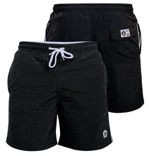 Load image into Gallery viewer, D555 black swim shorts
