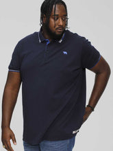 Load image into Gallery viewer, D555 navy pique polo
