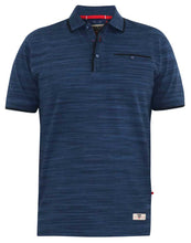 Load image into Gallery viewer, D555 blue pique polo
