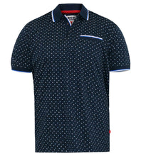 Load image into Gallery viewer, D555 navy pique polo
