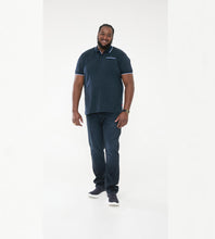 Load image into Gallery viewer, D555 navy pique polo
