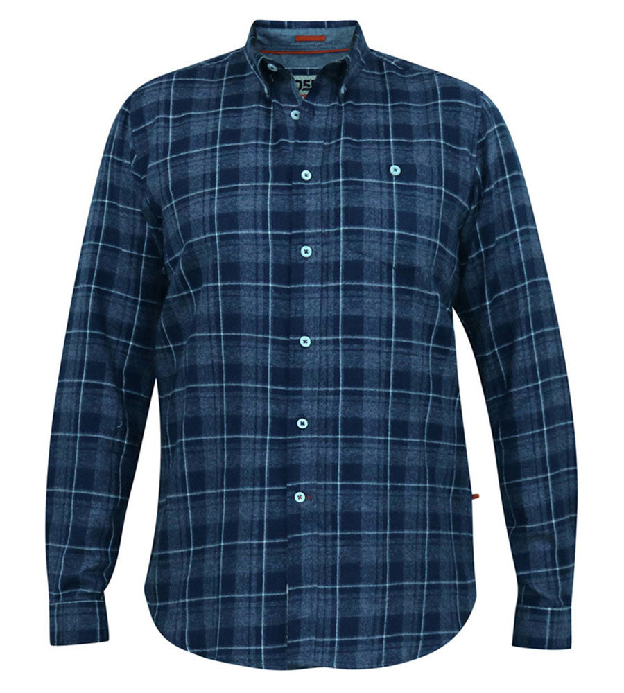 D555 blue check shirt