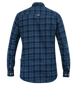 D555 navy check shirt