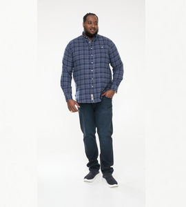 D555 blue check shirt