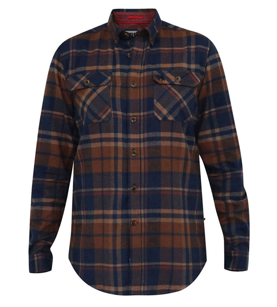 D555 brown check shirt