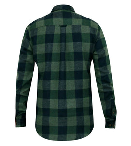 D555 green check shirt