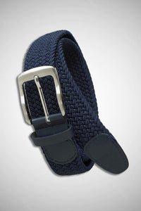 D555 navy elasticated belt