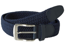 Load image into Gallery viewer, D555 navy elasticated belt
