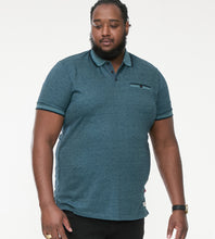 Load image into Gallery viewer, D555 teal green pique polo
