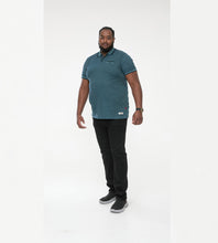 Load image into Gallery viewer, D555 green pique polo
