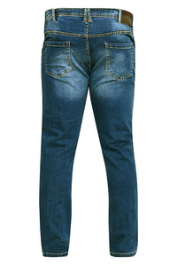 D555 mid blue stretch denim jeans