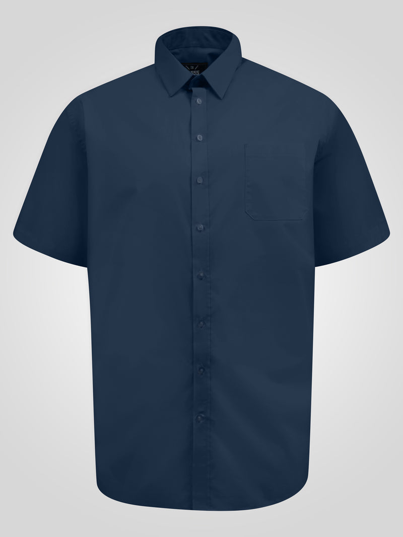 D555 navy short sleeve shirt