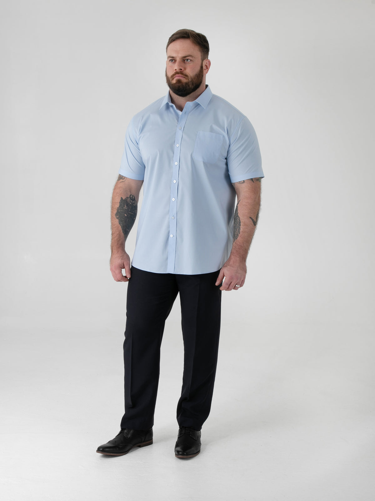 D555 light blue short sleeve shirt