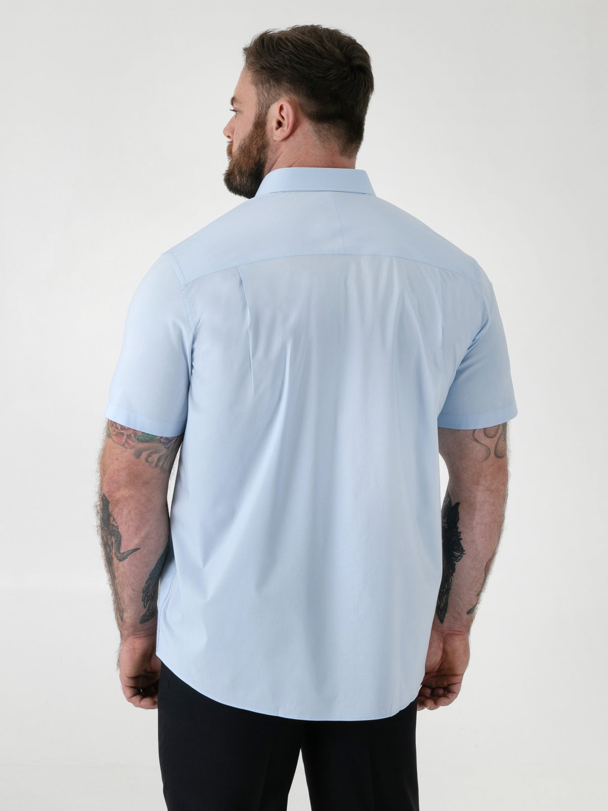 D555 light blue short sleeve shirt
