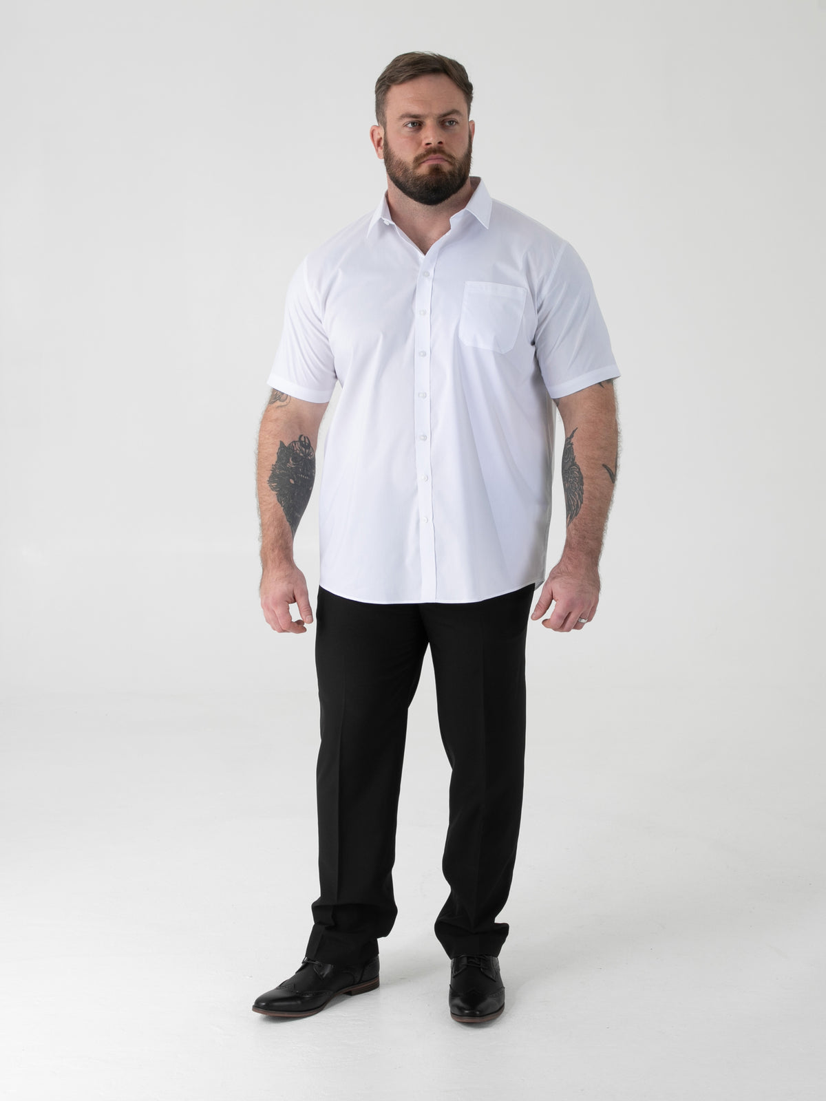 D555 short sleeve white shirt