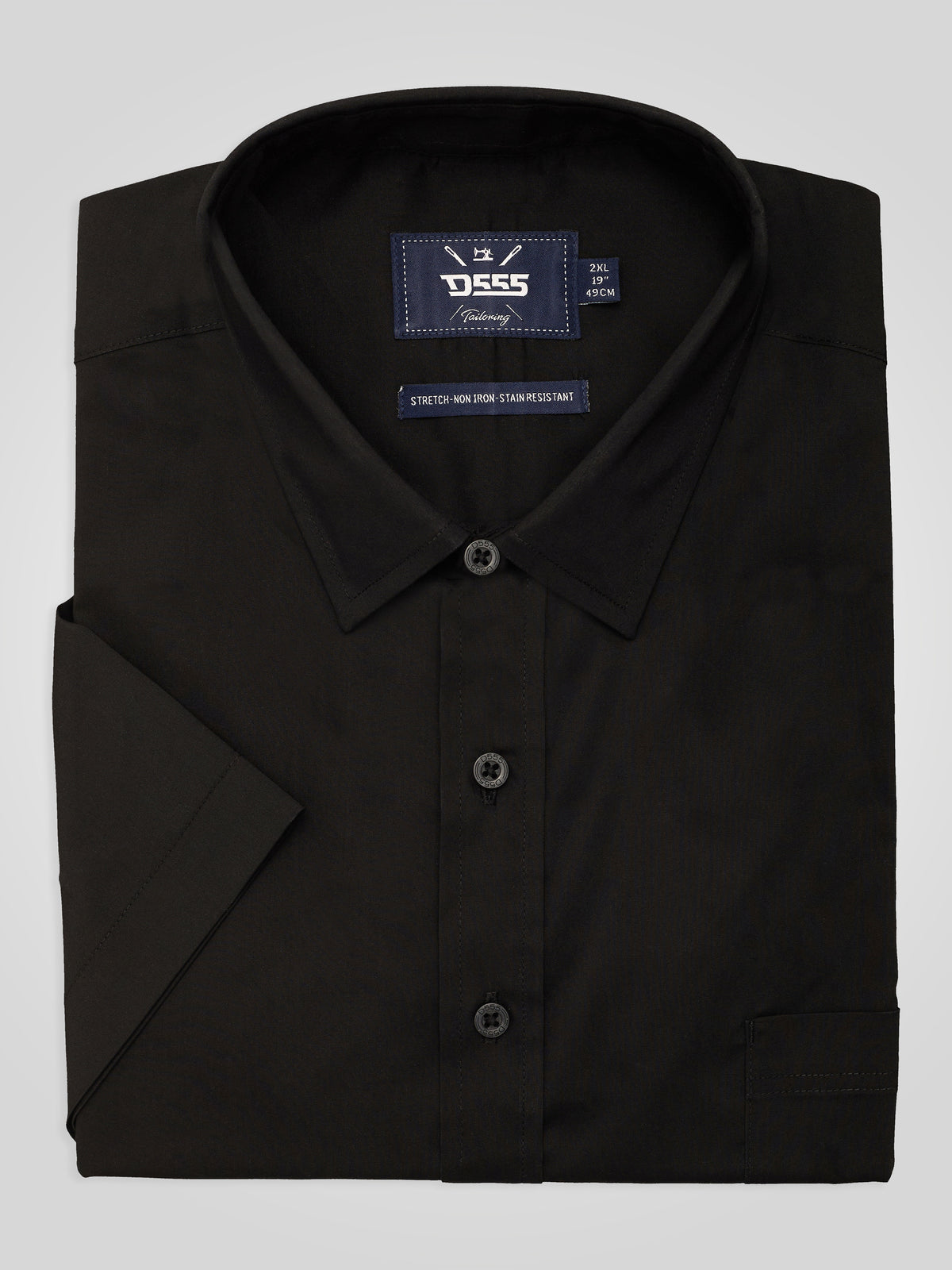 D555 black short sleeve shirt