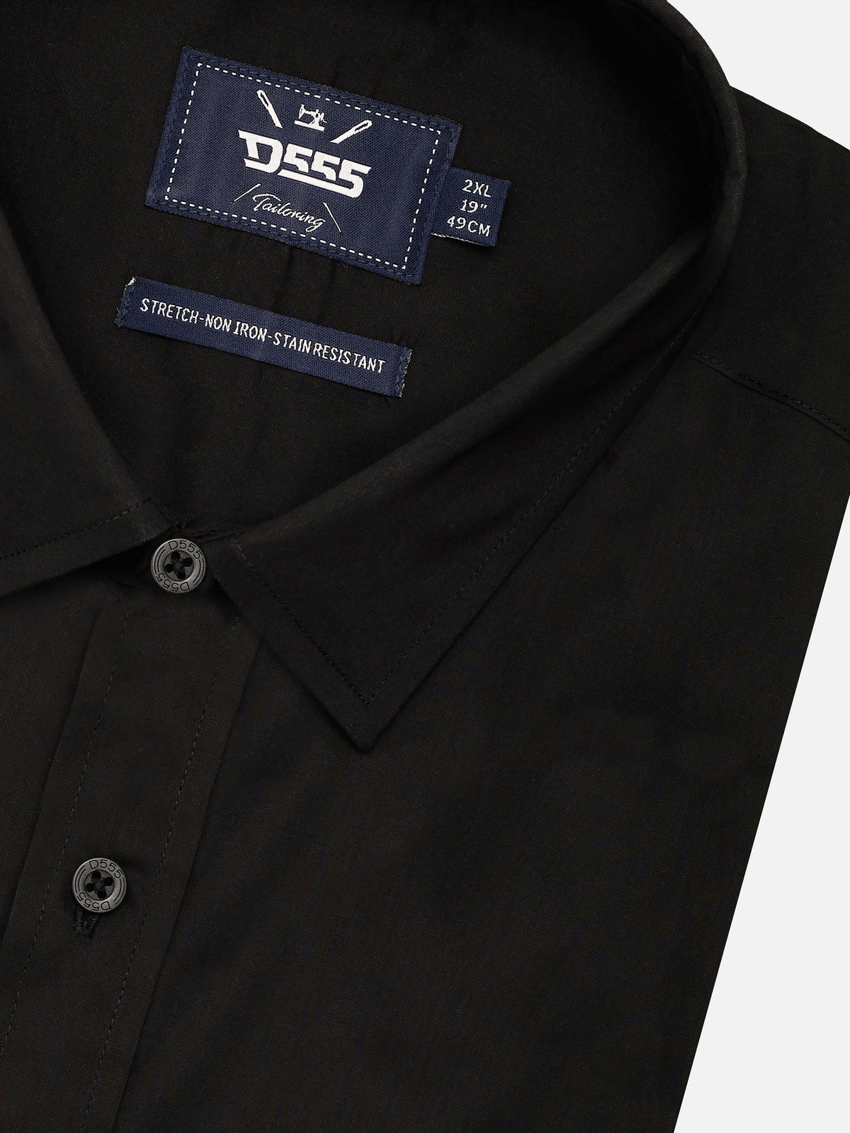 D555 black short sleeve shirt