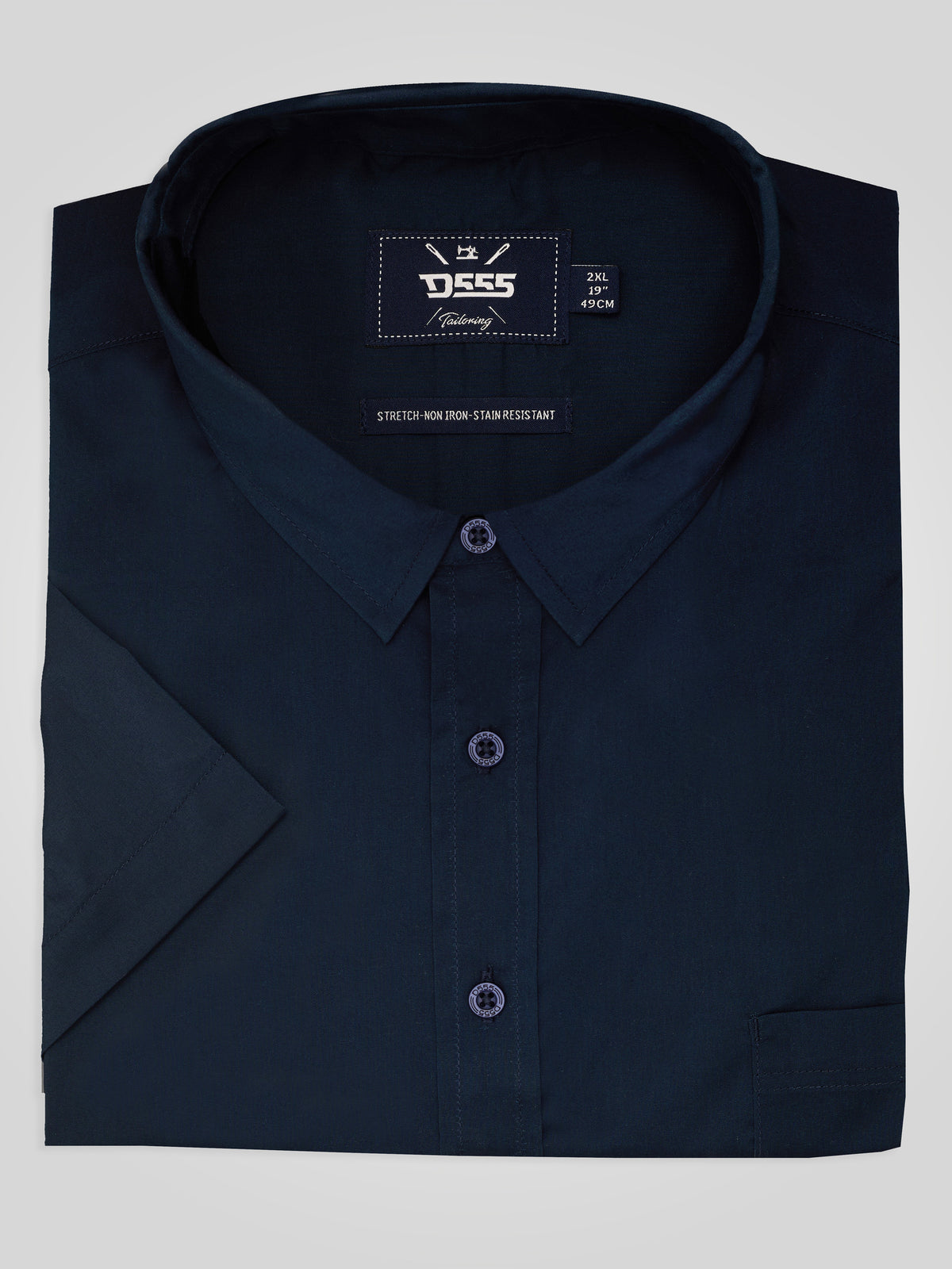 D555 navy short sleeve shirt