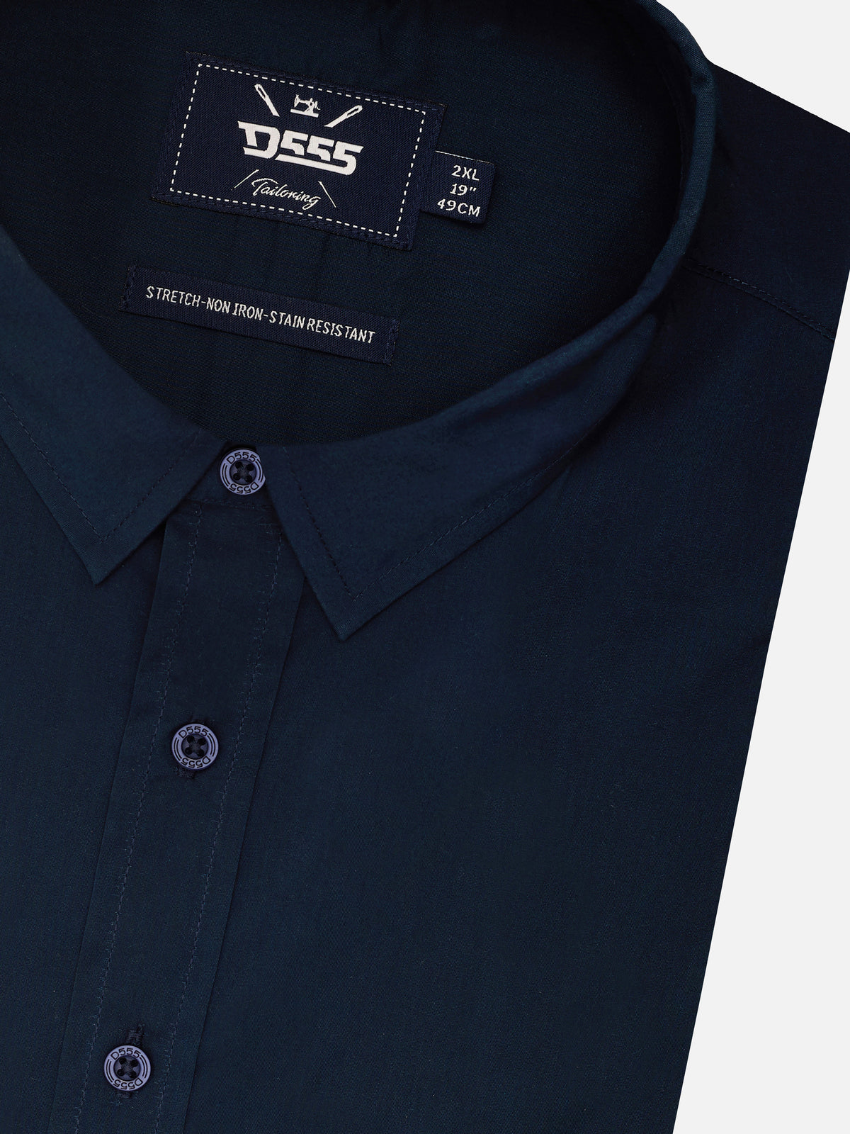 D555 navy short sleeve shirt