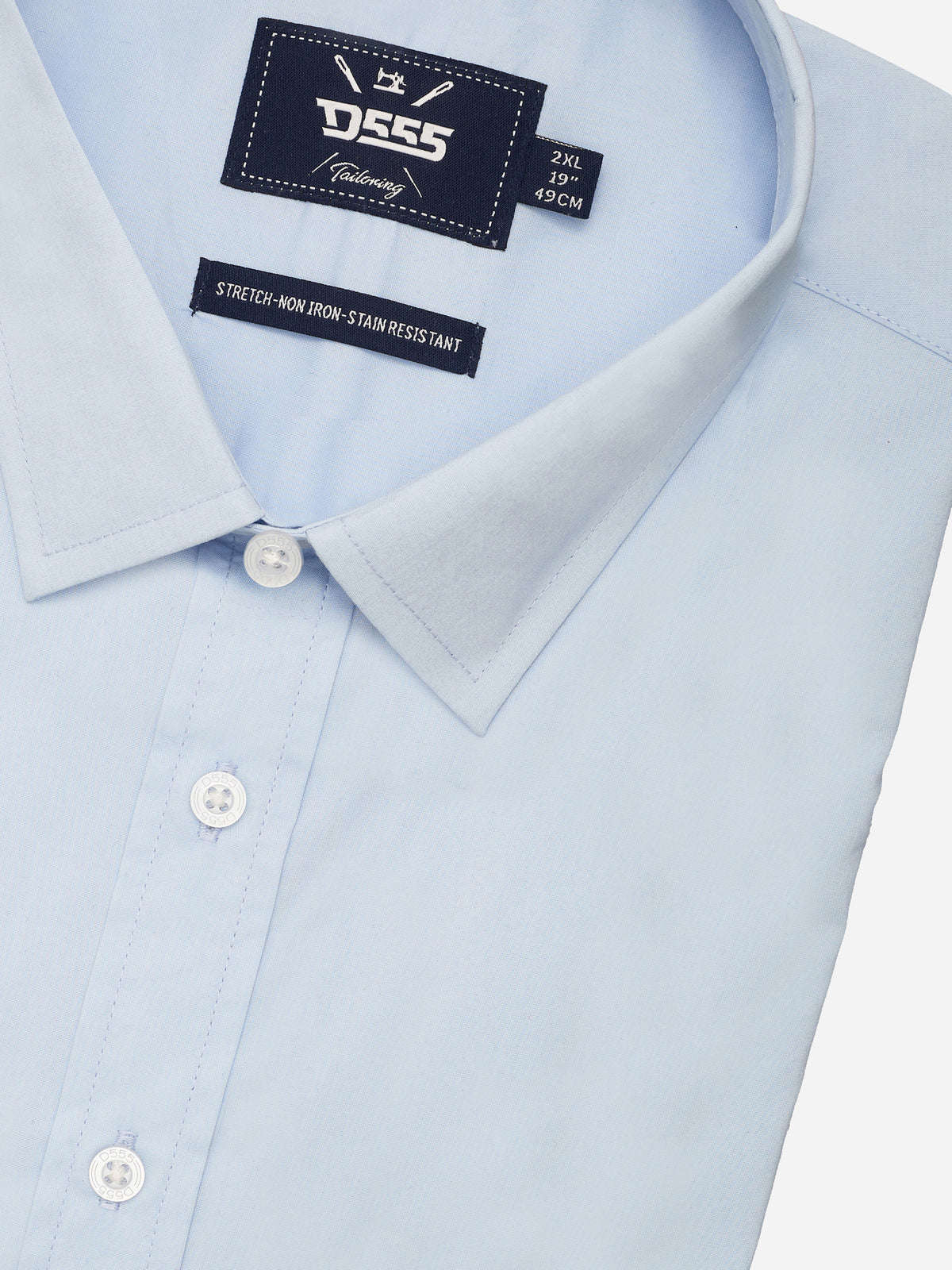 D555 light blue short sleeve shirt