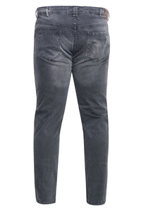 D555 dark grey stretch denim jeans